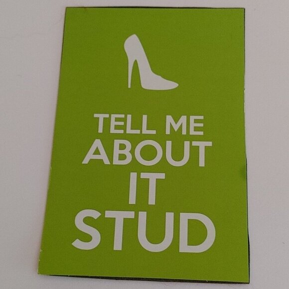 GREASE Movie Sandy Magnet "Tell Me About It Stud" Quote - Picture 1 of 2